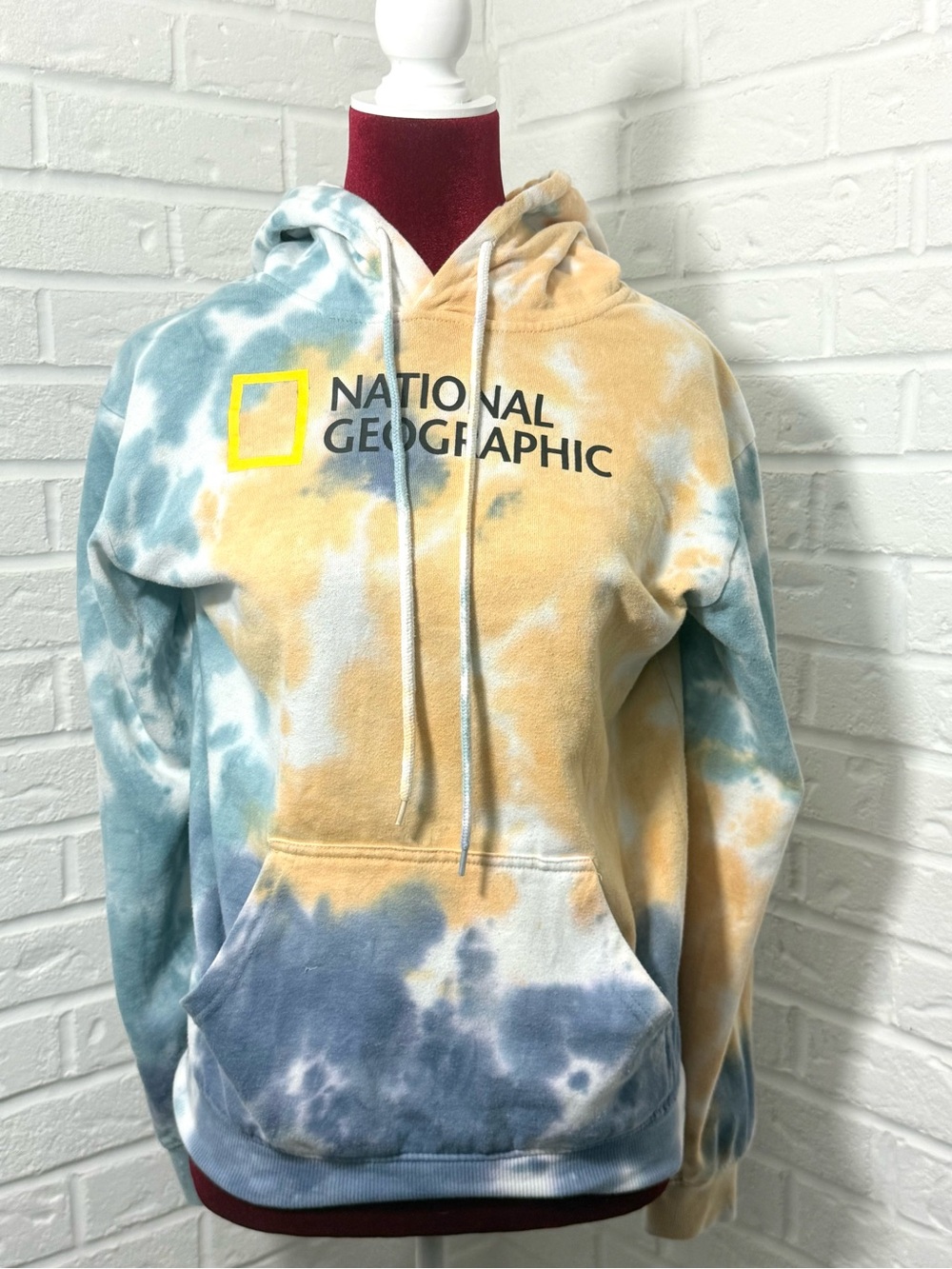 Nation Geographic Sweatshirt Womens Size S Tie Dye Bahama Islands Colorful